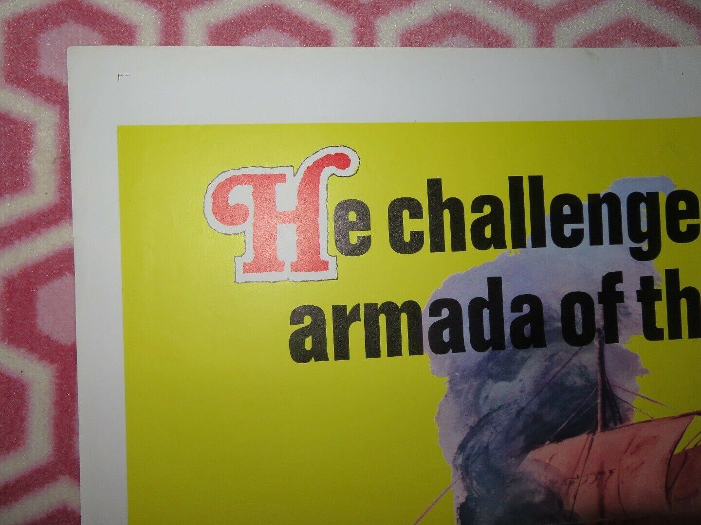 THE SEA PIRATE US ONE SHEET POSTER GERARD BARRAY 1966 Movie posters