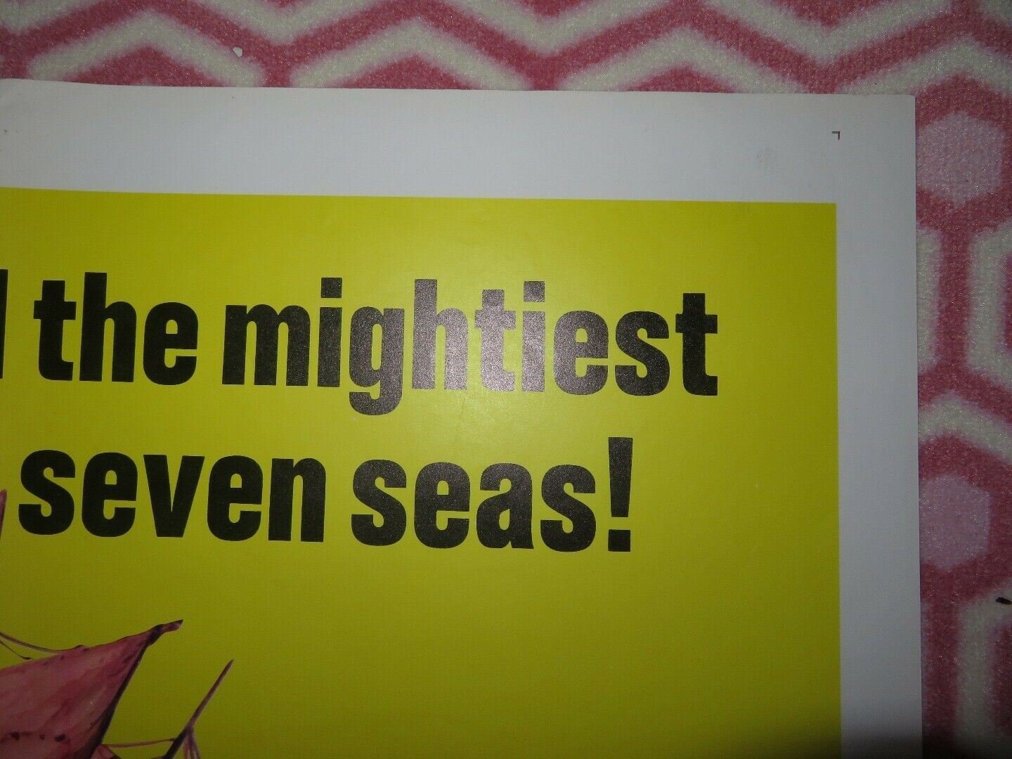 THE SEA PIRATE US ONE SHEET POSTER GERARD BARRAY 1966 Movie posters