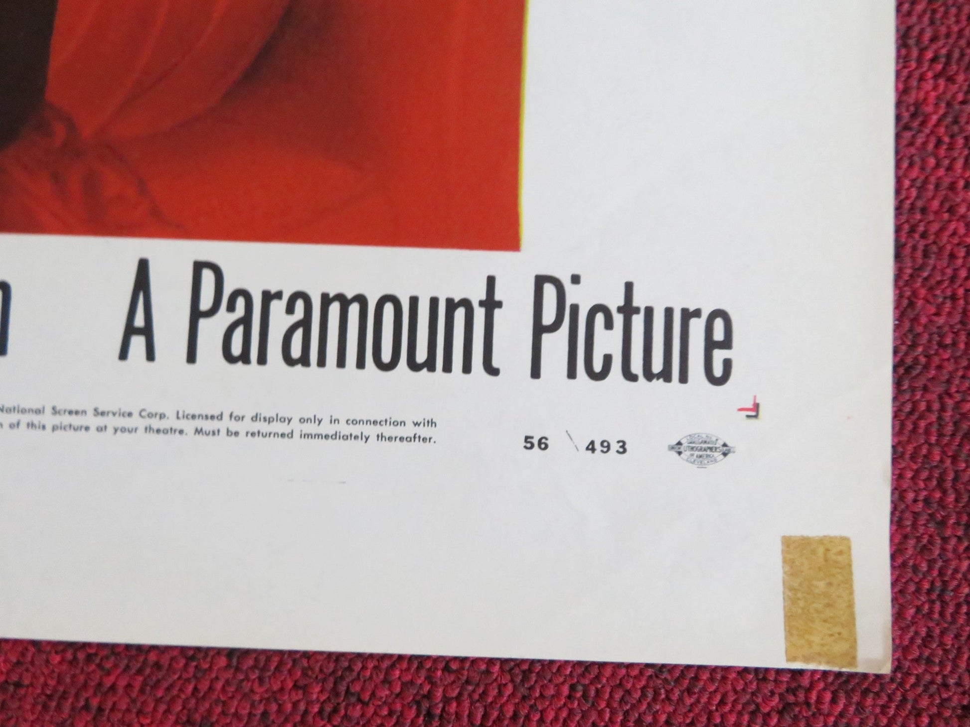 THE SEARCH FOR BRIDEY MURPHY FOLDED US ONE SHEET POSTER TERESA WRIGHT 1956 Rendezvous Cinema Movie posters