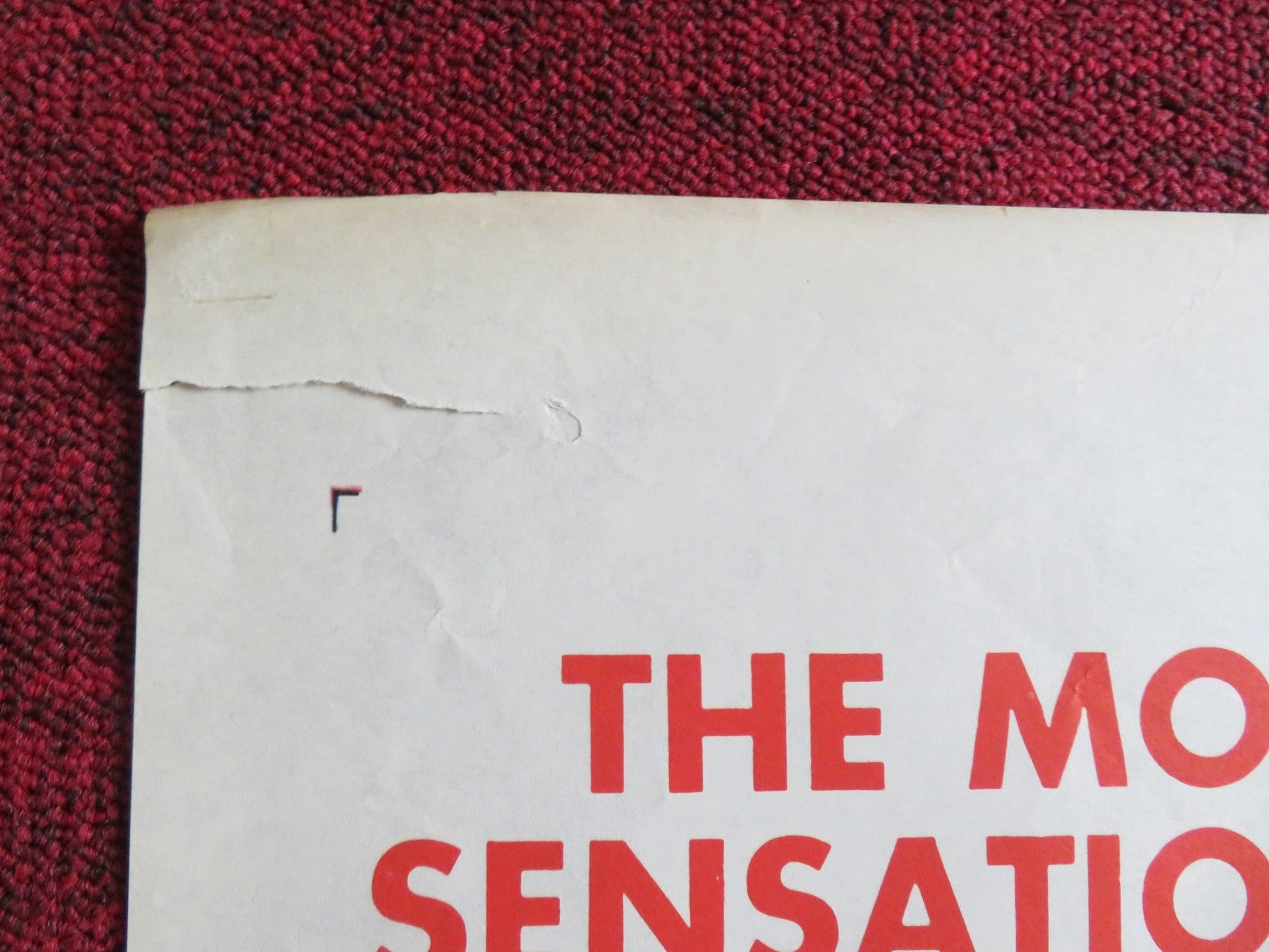 THE SEARCH FOR BRIDEY MURPHY FOLDED US ONE SHEET POSTER TERESA WRIGHT 1956 Rendezvous Cinema Movie posters