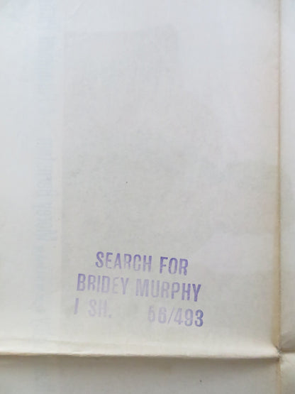 THE SEARCH FOR BRIDEY MURPHY FOLDED US ONE SHEET POSTER TERESA WRIGHT 1956 Rendezvous Cinema Movie posters