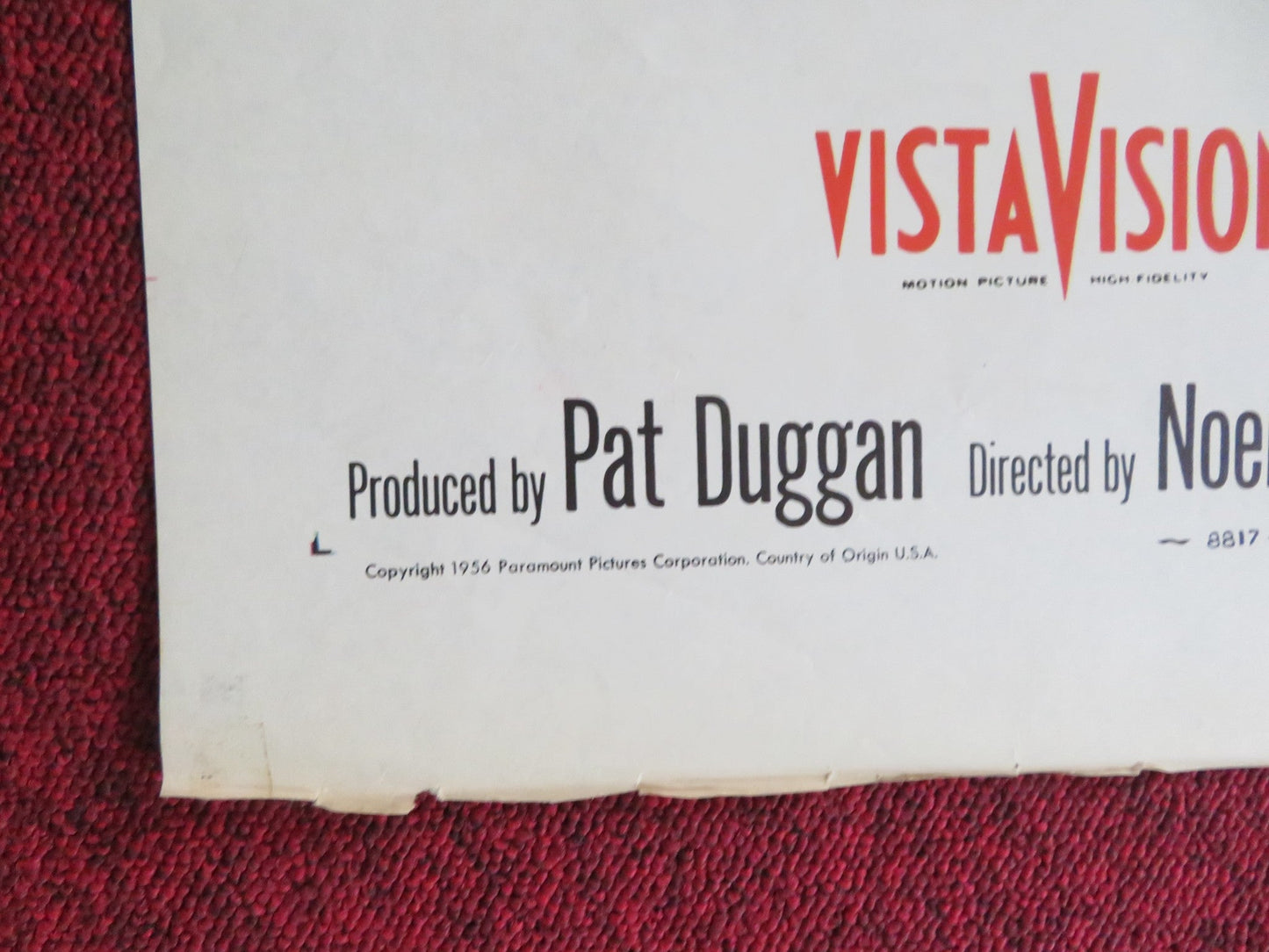 THE SEARCH FOR BRIDEY MURPHY FOLDED US ONE SHEET POSTER TERESA WRIGHT 1956 Rendezvous Cinema Movie posters