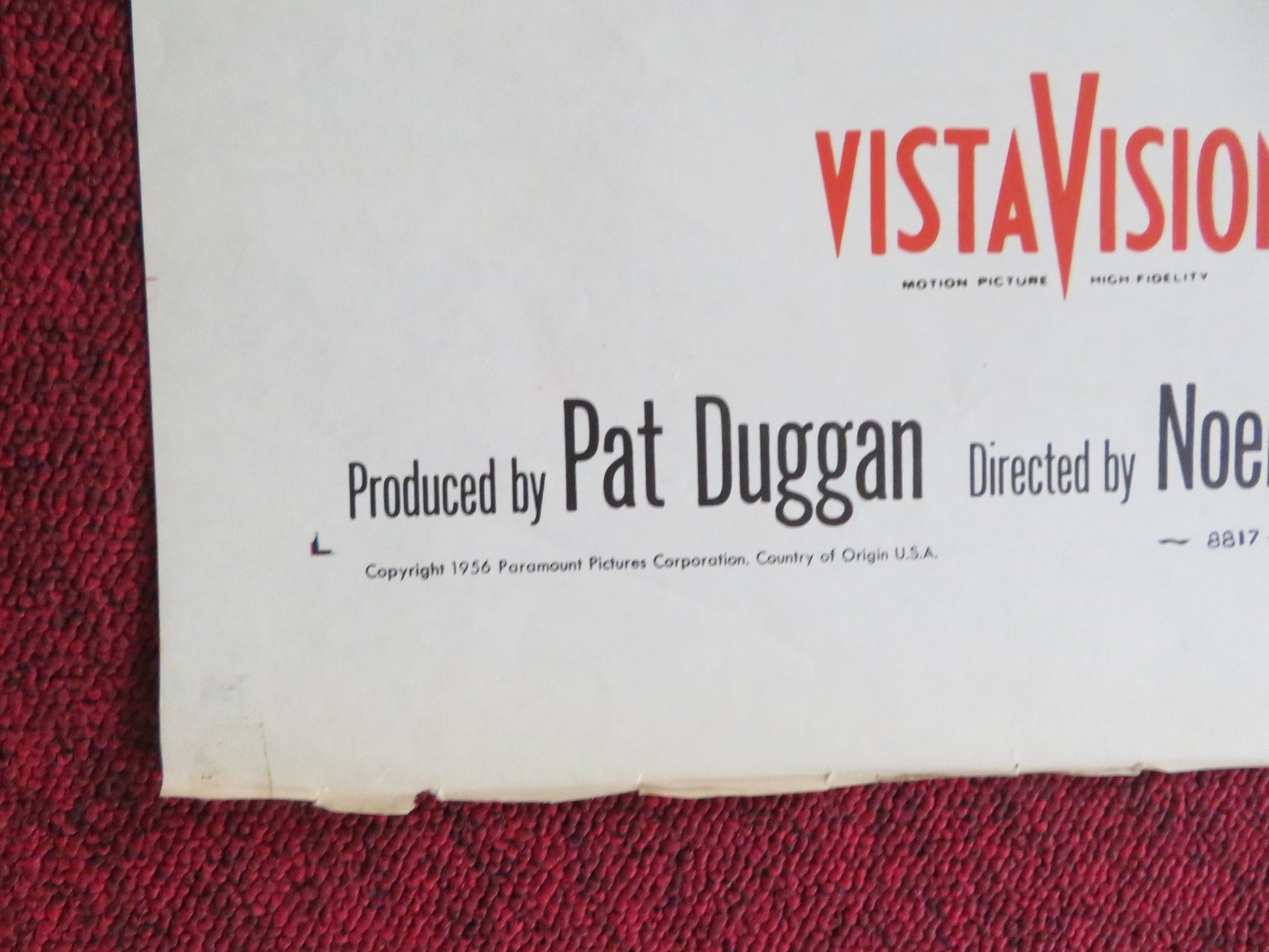 THE SEARCH FOR BRIDEY MURPHY FOLDED US ONE SHEET POSTER TERESA WRIGHT 1956 Rendezvous Cinema Movie posters