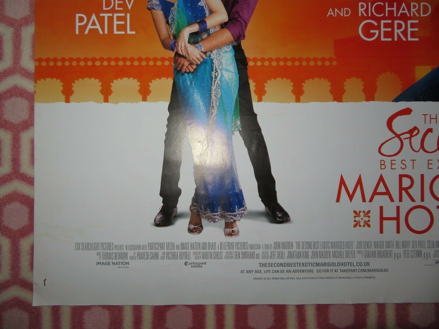 THE SECOND BEST EXOTIC MARIGOLD HOTEL UK ONE SHEET (27"x 41") ROLLED POSTER 2015 Rendezvous Cinema Movie posters