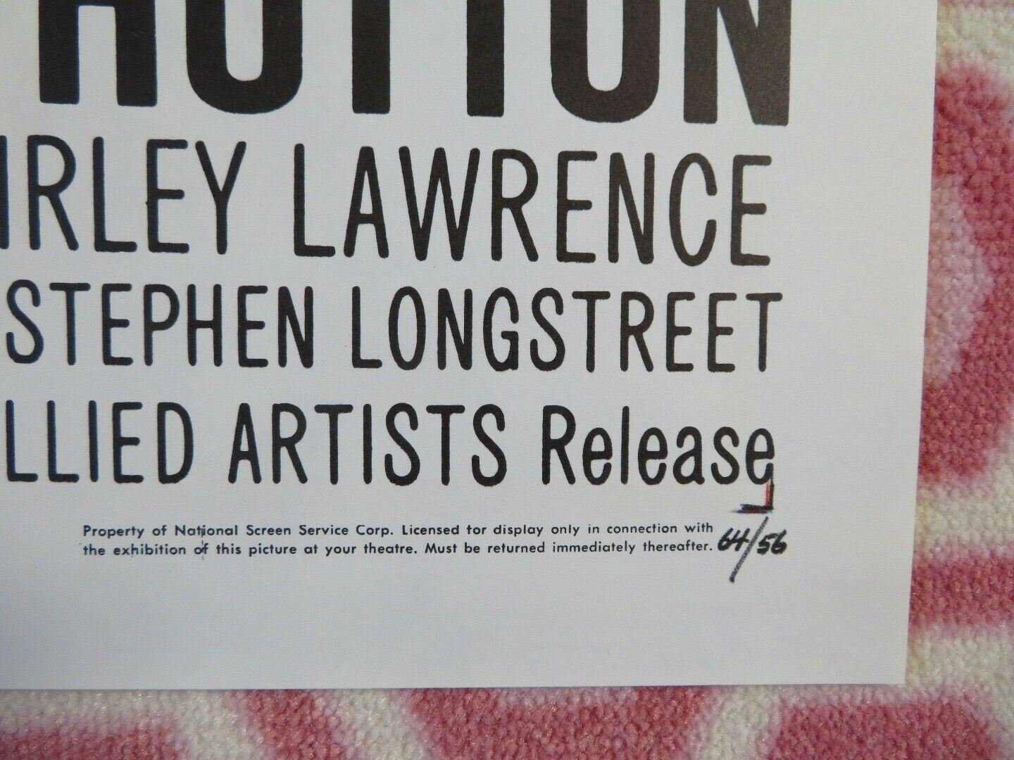 THE SECRET DOOR US ONE SHEET POSTER ROBERT HUTTON SANDRA DORNE 1964 Movie posters