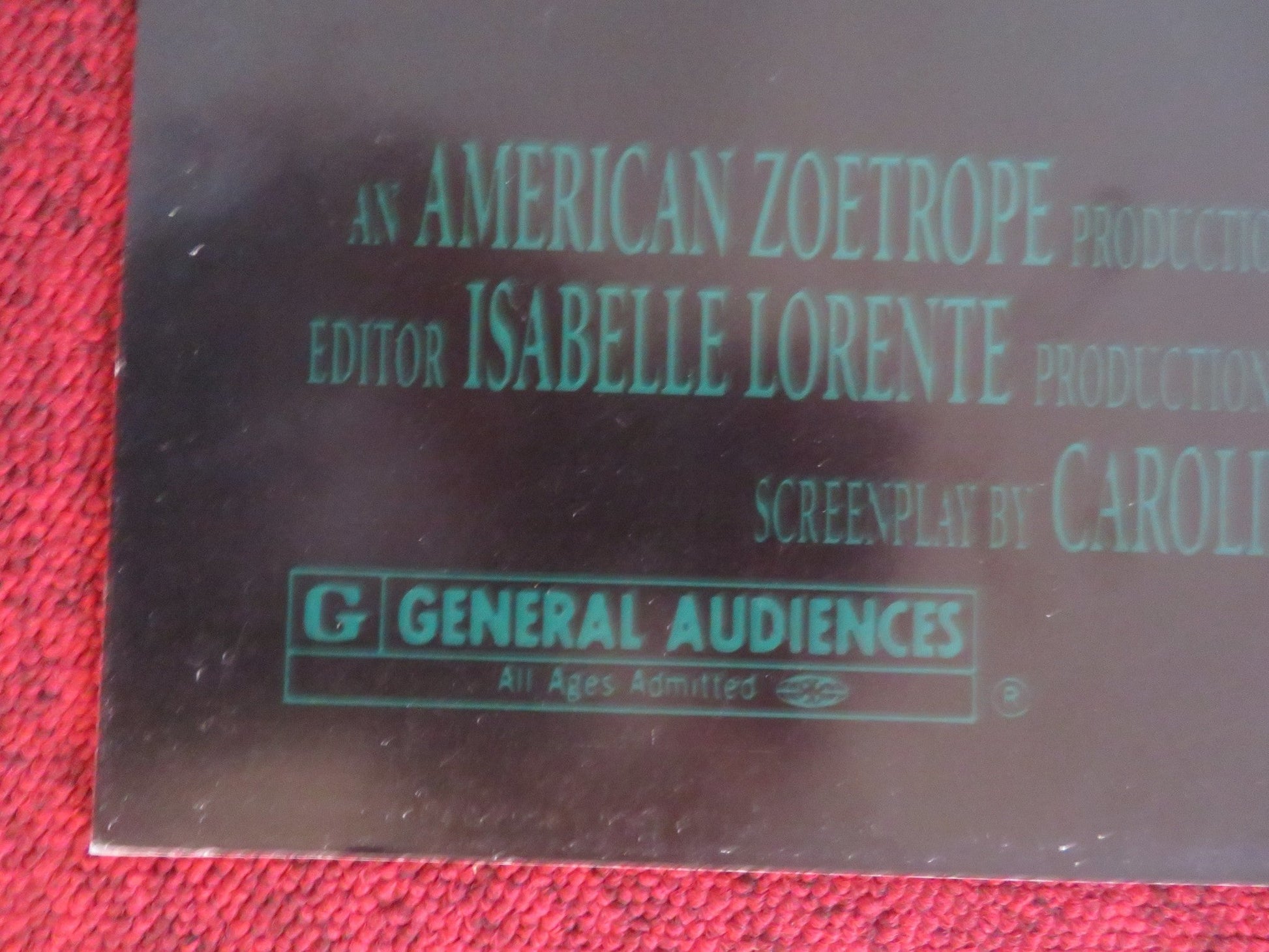 THE SECRET GARDEN FOLDED US ONE SHEET POSTER KATE MABERLY HEYDON PROWSE 1993 Rendezvous Cinema Movie posters