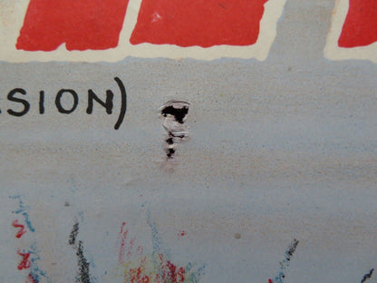 THE SECRET INVASION FOLDED ARGENTINA ONE SHEET POSTER MICKEY ROONEY 1964 Movie posters