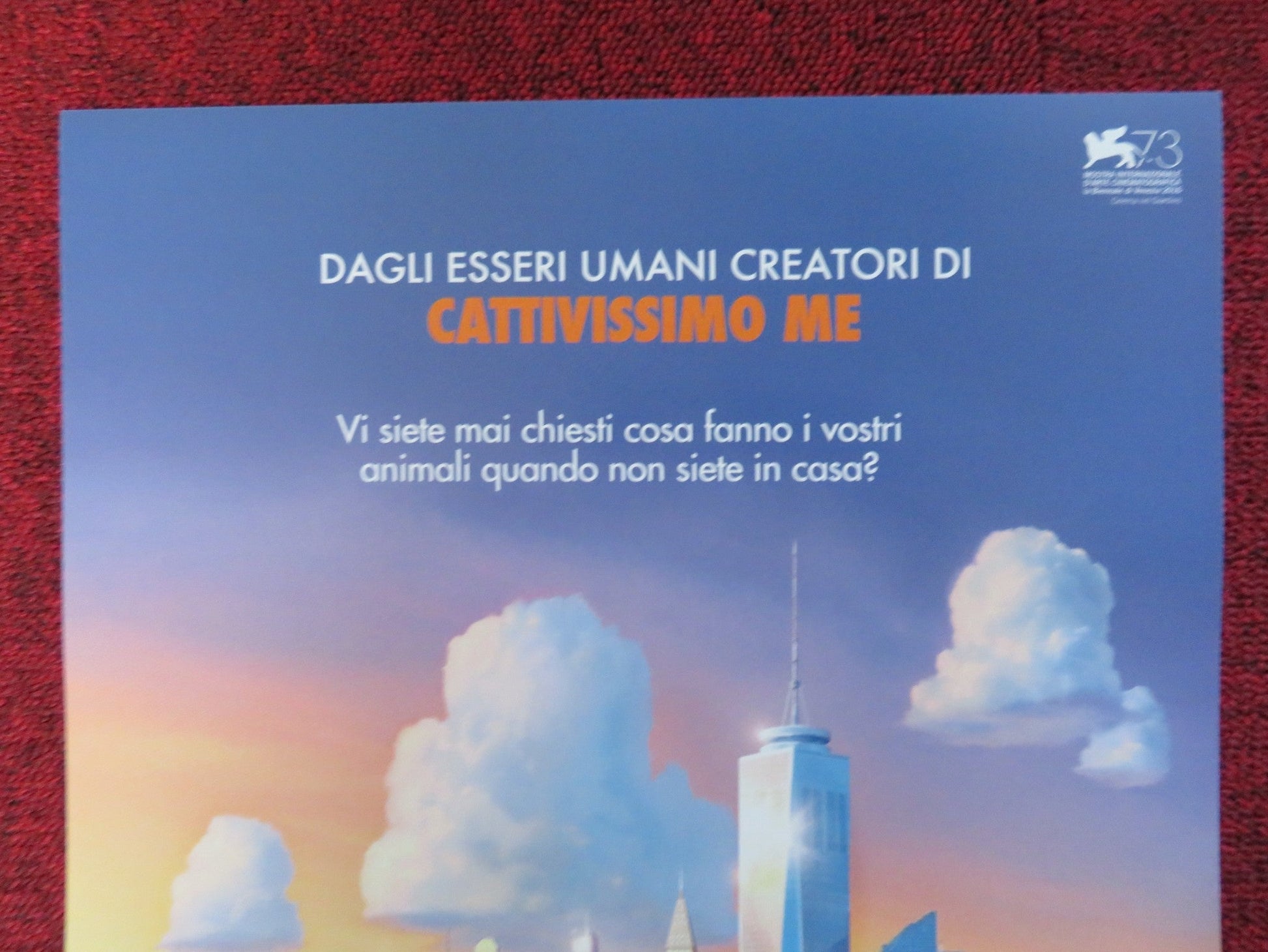 THE SECRET LIFE OF PETS ITALIAN LOCANDINA POSTER SIMON HILL KELSEY PAINTER 2020 Rendezvous Cinema Movie posters