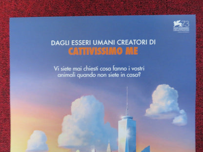 THE SECRET LIFE OF PETS ITALIAN LOCANDINA POSTER SIMON HILL KELSEY PAINTER 2020 Rendezvous Cinema Movie posters