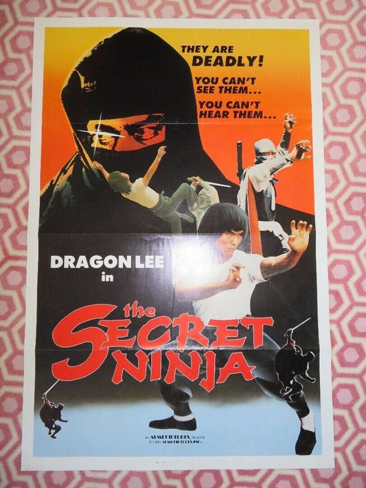 THE SECRET NINJA KUNG FU US ONE SHEET ROLLED POSTER DARGON LEE 1984 Movie posters