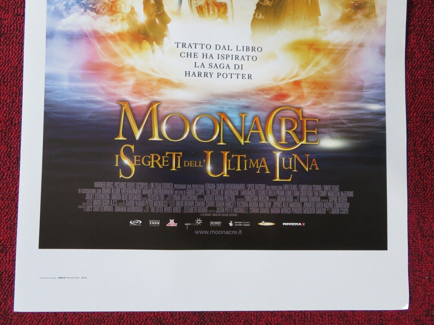 THE SECRET OF MOONACRE ITALIAN LOCANDINA (27.5"x13") POSTER TIM CURRY 2008 Movie posters