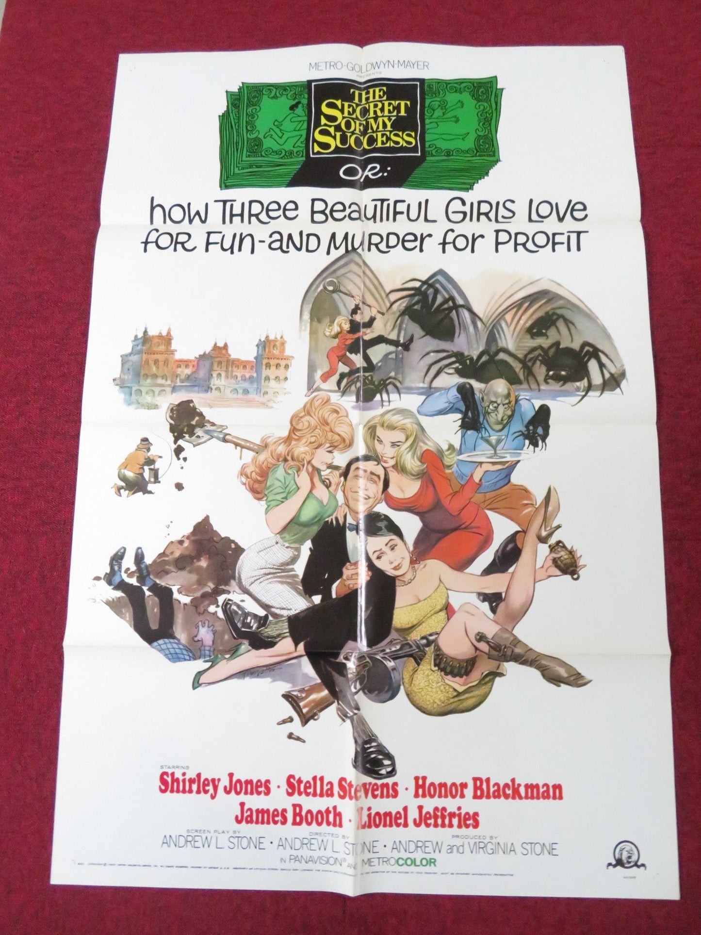 THE SECRET OF MY SUCCESS FOLDED US ONE SHEET POSTER SHIRLEY JONES 1965 Rendezvous Cinema Movie posters