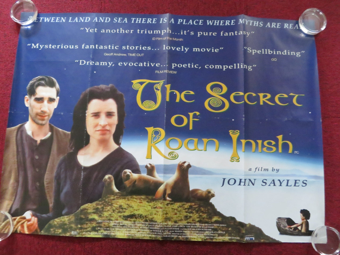 THE SECRET OF ROAN INISH UK QUAD (30"x 40") ROLLED POSTER S. LYNCH J. LYNCH 1994 Rendezvous Cinema Movie posters
