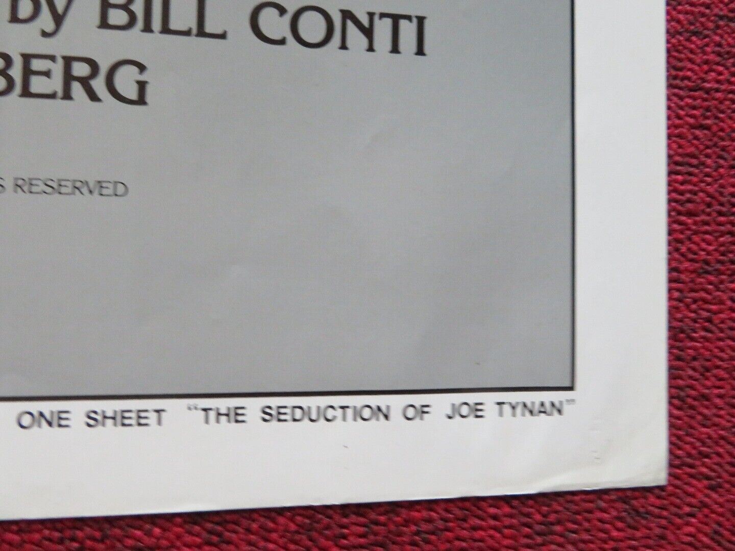 THE SEDUCTION OF JOE TYNAN FOLDED US ONE SHEET POSTER ALAN ALDA MERYL STREEP '79 Movie posters