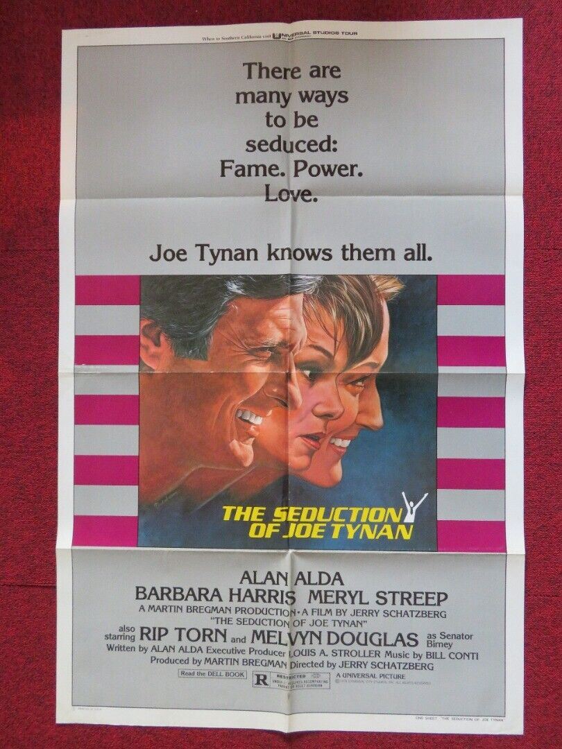 THE SEDUCTION OF JOE TYNAN FOLDED US ONE SHEET POSTER ALAN ALDA MERYL STREEP '79 Movie posters