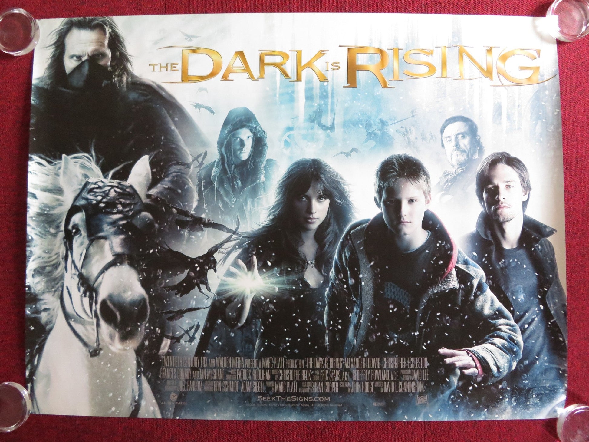 THE SEEKER: THE DARK IS RISING UK QUAD (30"x 40") ROLLED POSTER A. LUDWIG 2007 Rendezvous Cinema Movie posters