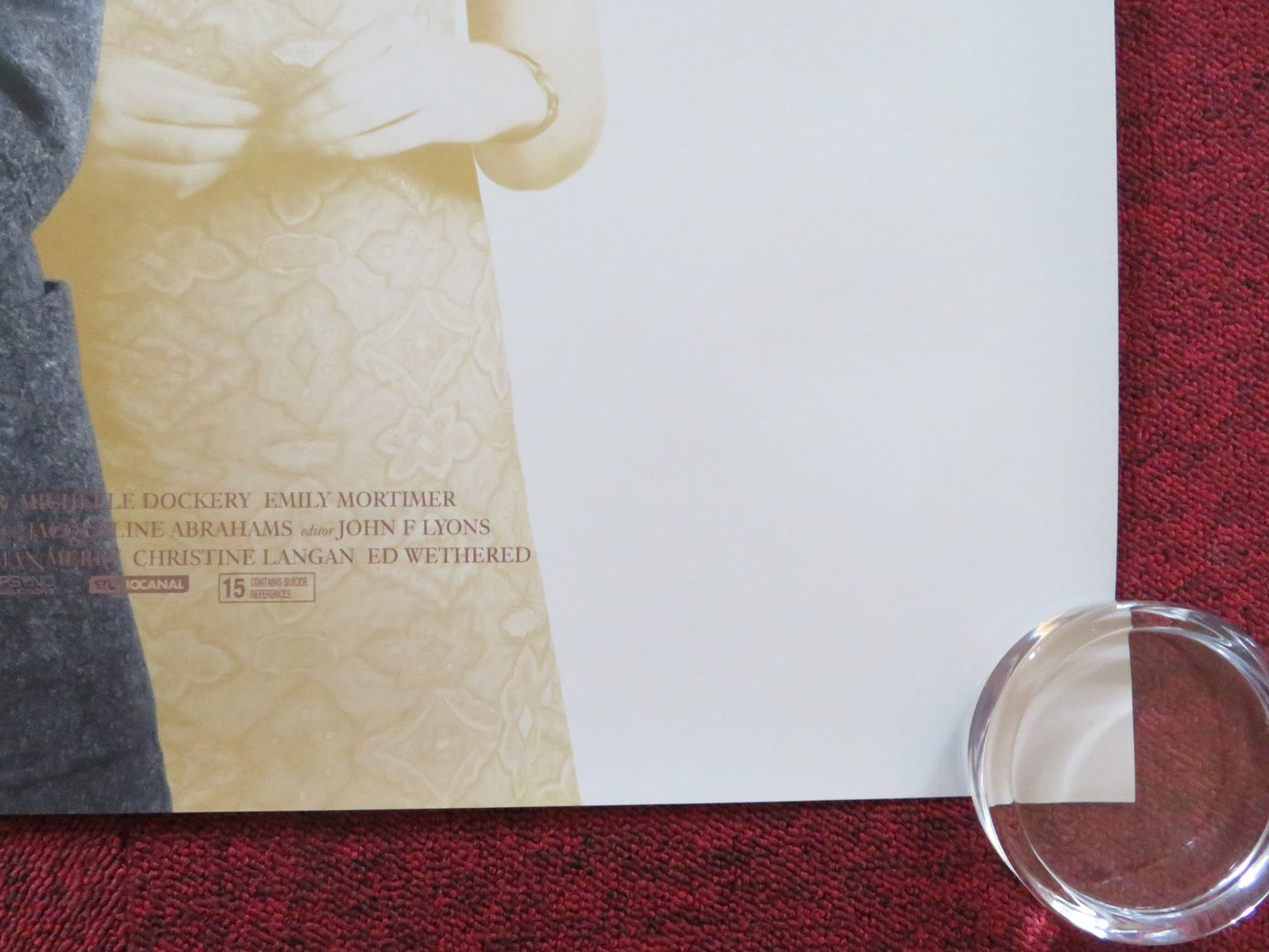 THE SENSE OF AN ENDING - B UK QUAD ROLLED POSTER JIM BROADBENT C. RAMPLING 2017 Rendezvous Cinema Movie posters