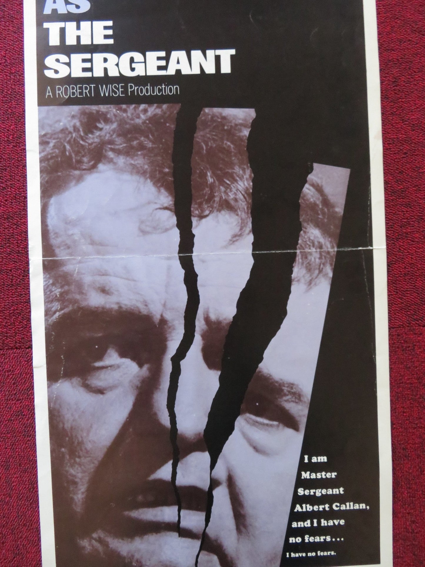 THE SERGEANT US INSERT (14"x 36") POSTER ROD STEIGER JOHN PHILLIP LAW 1968 Rendezvous Cinema Movie posters