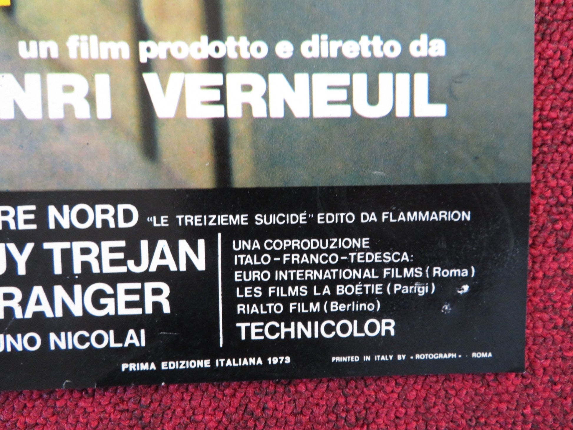 THE SERPENT - A ITALIAN FOTOBUSTA POSTER YUL BRYNNER HENRY FONDA 1973 Rendezvous Cinema Movie posters