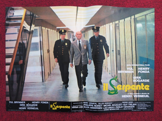 THE SERPENT - A ITALIAN FOTOBUSTA POSTER YUL BRYNNER HENRY FONDA 1973 Rendezvous Cinema Movie posters
