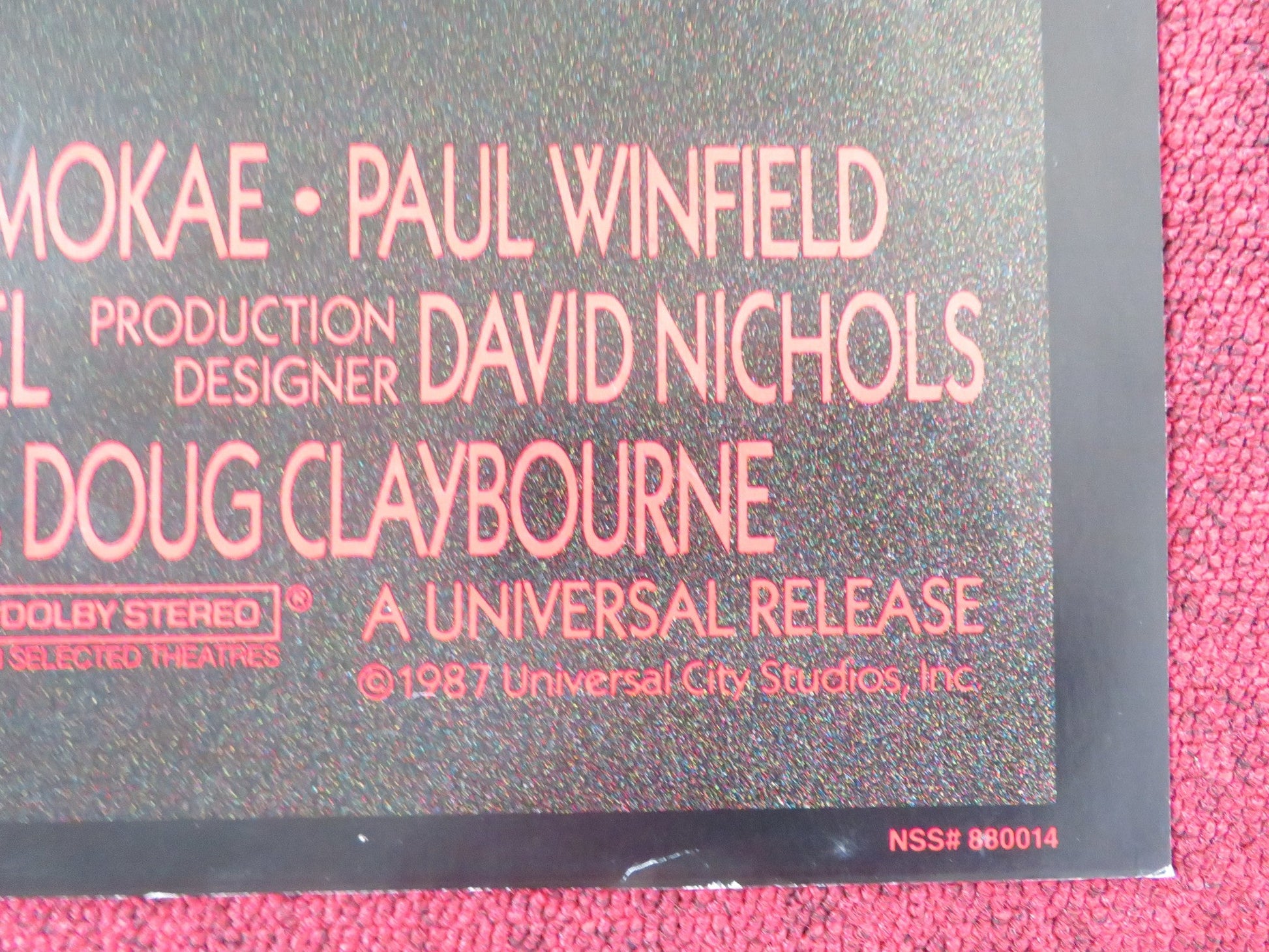 THE SERPENT AND THE RAINBOW FOLDED US ONE SHEET POSTER WES CRAVEN B. PULLMAN '88 Rendezvous Cinema Movie posters