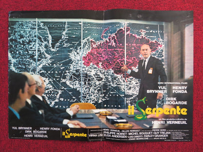 THE SERPENT - C ITALIAN FOTOBUSTA POSTER YUL BRYNNER HENRY FONDA 1973 Rendezvous Cinema Movie posters