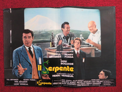 THE SERPENT - D ITALIAN FOTOBUSTA POSTER YUL BRYNNER HENRY FONDA 1973 Rendezvous Cinema Movie posters