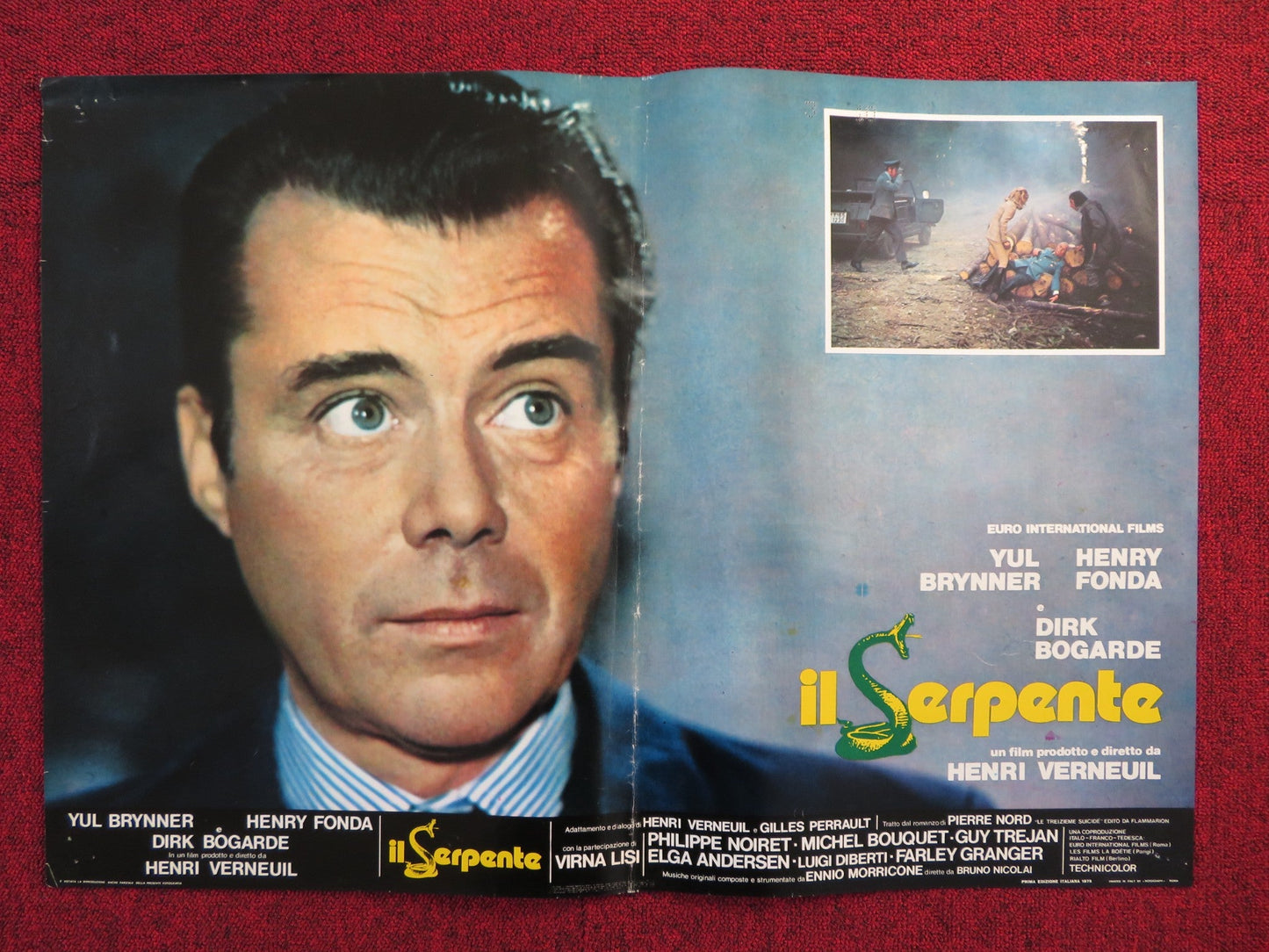 THE SERPENT - E ITALIAN FOTOBUSTA POSTER YUL BRYNNER HENRY FONDA 1973 Rendezvous Cinema Movie posters