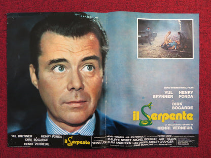 THE SERPENT - E ITALIAN FOTOBUSTA POSTER YUL BRYNNER HENRY FONDA 1973 Rendezvous Cinema Movie posters