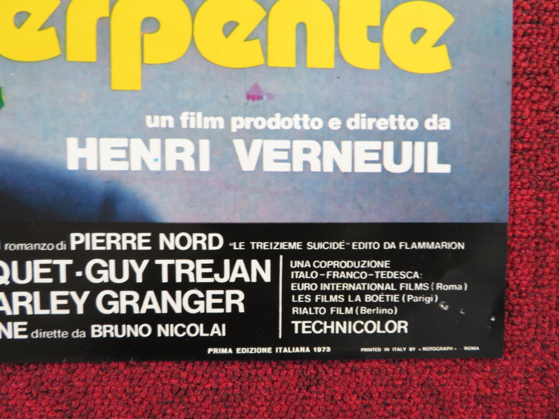 THE SERPENT - E ITALIAN FOTOBUSTA POSTER YUL BRYNNER HENRY FONDA 1973 Rendezvous Cinema Movie posters