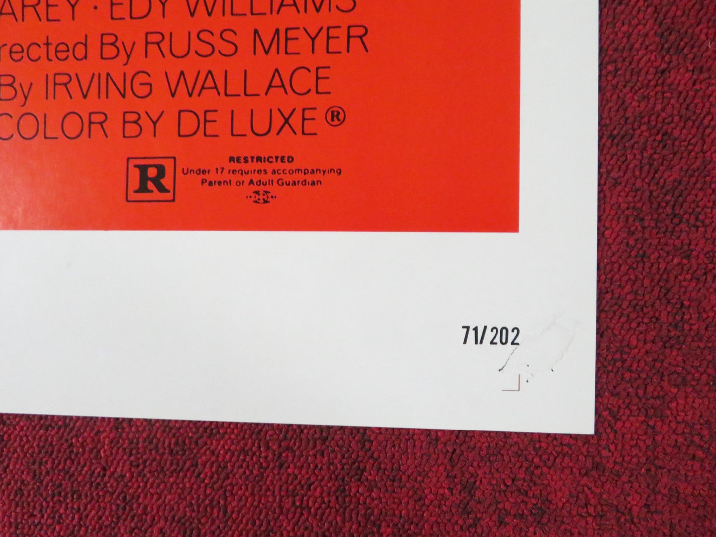 THE SEVEN MINUTES FOLDED US ONE SHEET POSTER WAYNE MAUNDER M. MCANDREW 1971 Rendezvous Cinema Movie posters