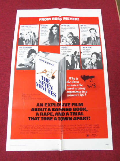 THE SEVEN MINUTES FOLDED US ONE SHEET POSTER WAYNE MAUNDER M. MCANDREW 1971 Rendezvous Cinema Movie posters