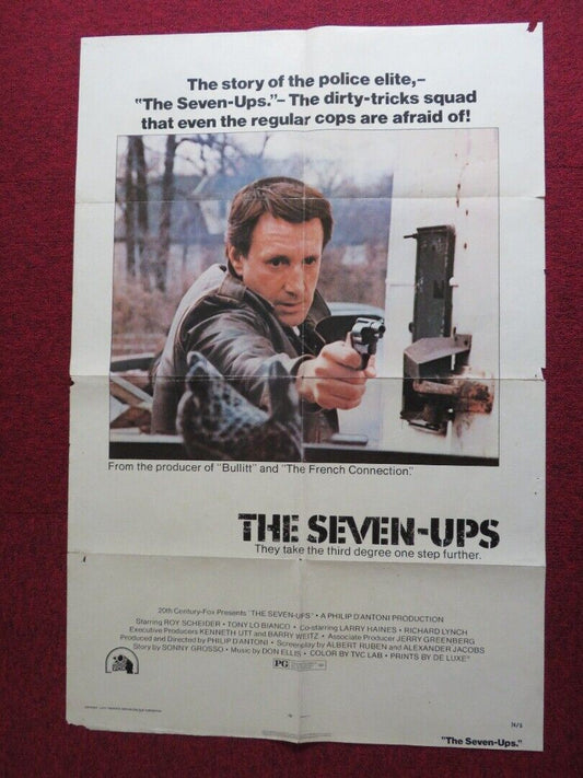 THE SEVEN - UPS US ONE SHEET POSTER ROY SCHEIDER VICTOR ARNOLD 1974 Movie posters