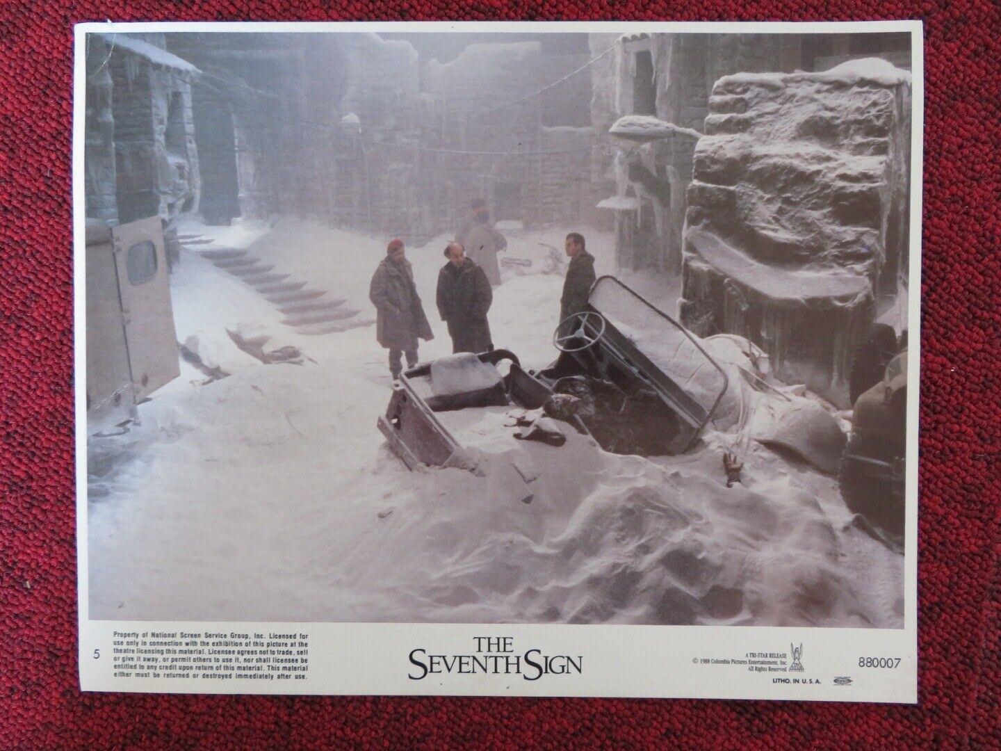 THE SEVENTH SIGN - 5 LOBBY CARD DEMI MOORE MICHAEL BIEHN 1988 Rendezvous Cinema Movie posters