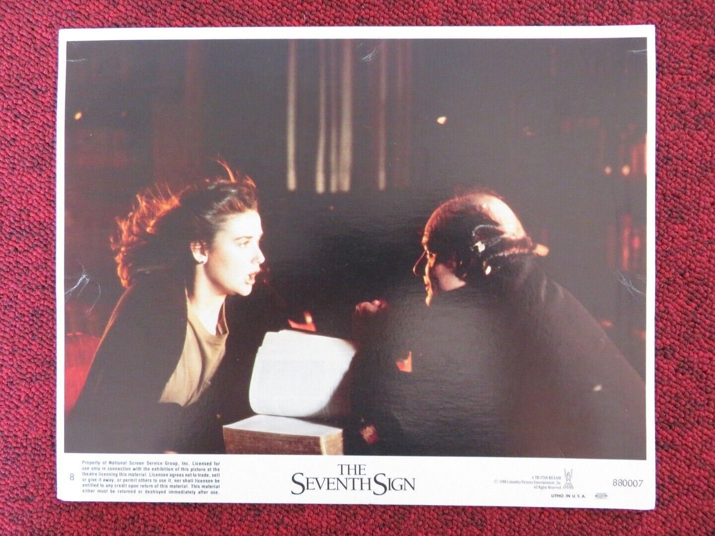 THE SEVENTH SIGN - 8 LOBBY CARD DEMI MOORE MICHAEL BIEHN 1988 Rendezvous Cinema Movie posters