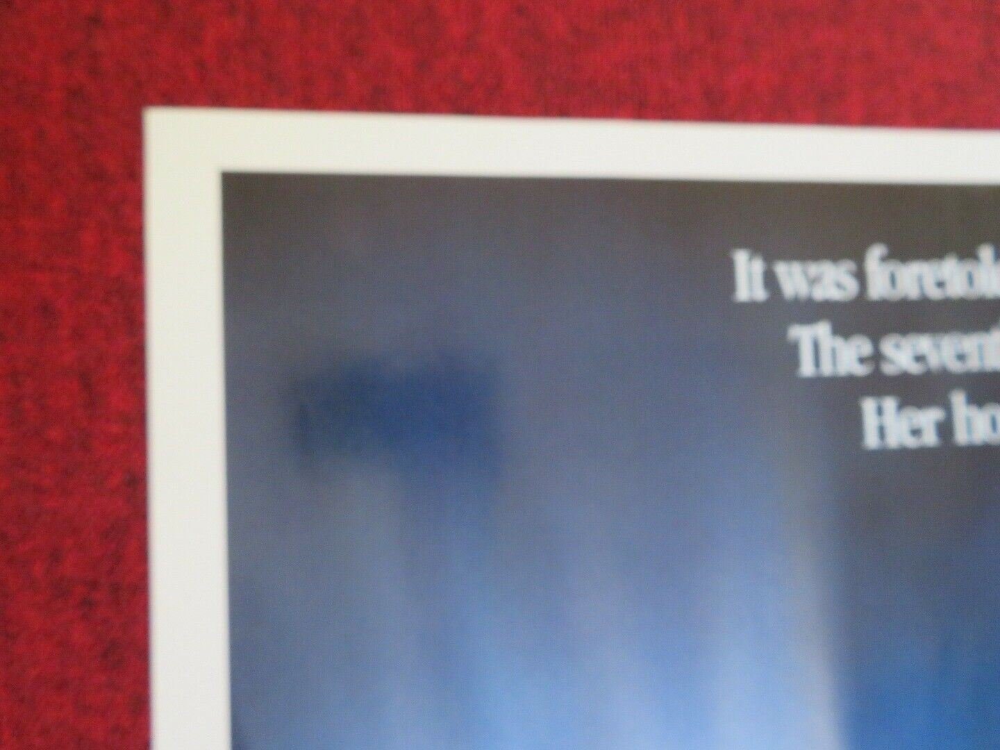 THE SEVENTH SIGN FOLDED US ONE SHEET POSTER DEMI MOORE 1988 Movie posters