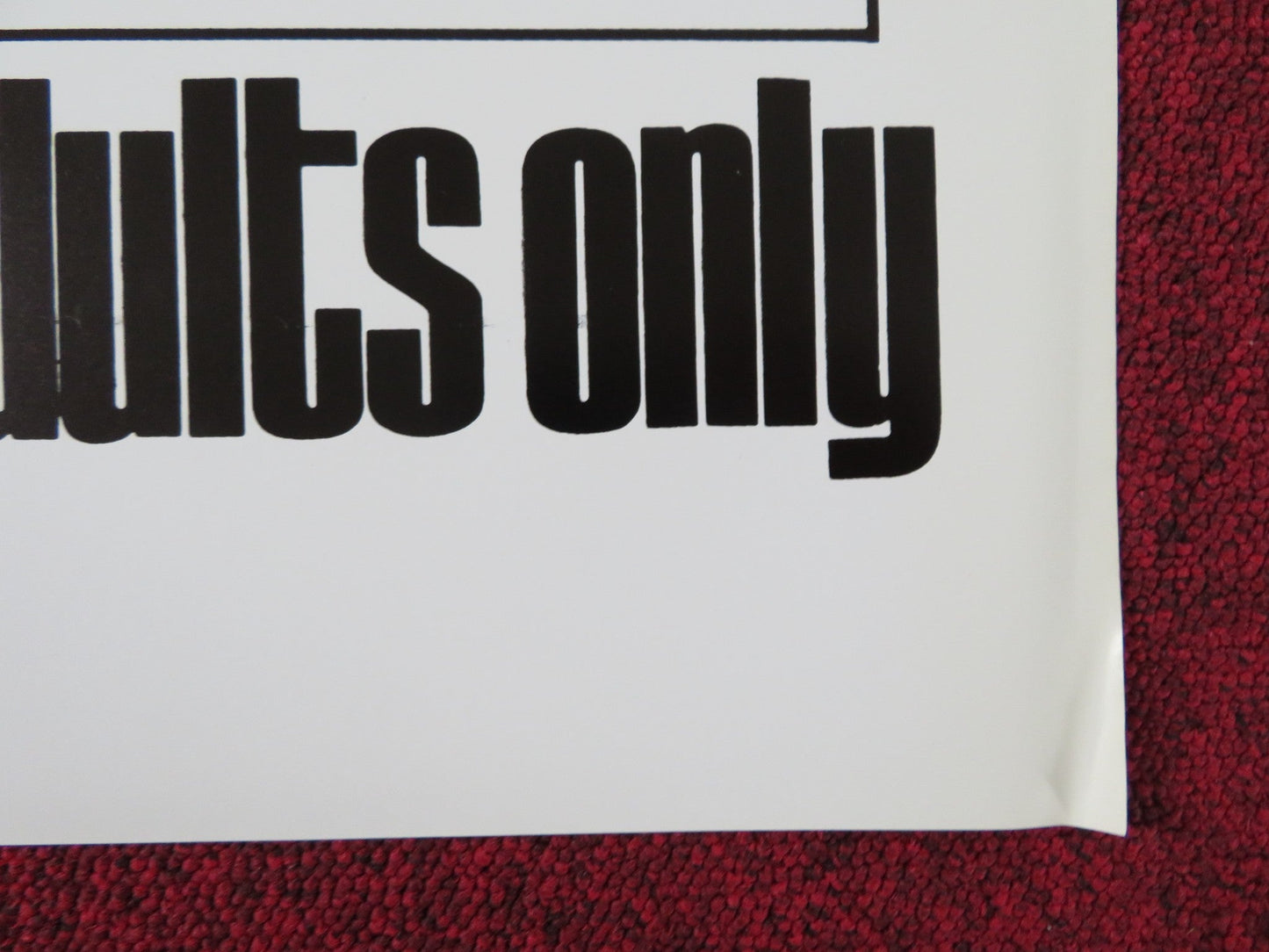 THE SEXORCIST'S DEVIL US TRI FOLDED ONE SHEET ROLLED POSTER LILLY LAMARR 1974 Rendezvous Cinema Movie posters