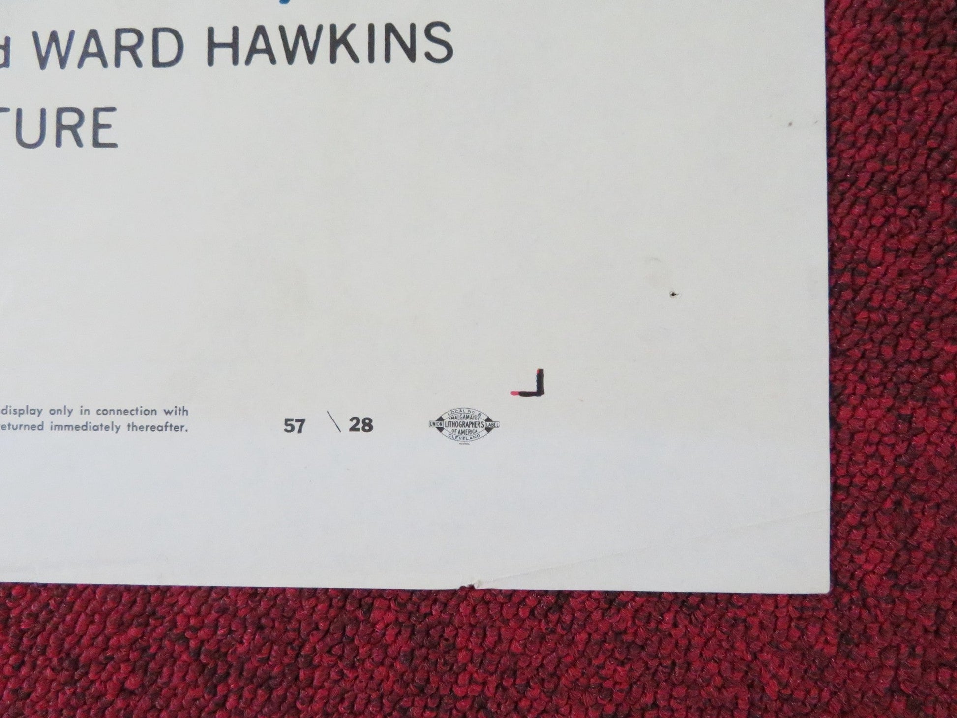 THE SHADOW ON THE WINDOW FOLDED US ONE SHEET POSTER PHILIP CAREY B. GARRETT 1957 Rendezvous Cinema Movie posters