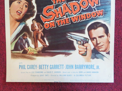 THE SHADOW ON THE WINDOW US INSERT (14"x 36") POSTER P. CAREY BETTY GARRETT 1957 Rendezvous Cinema Movie posters