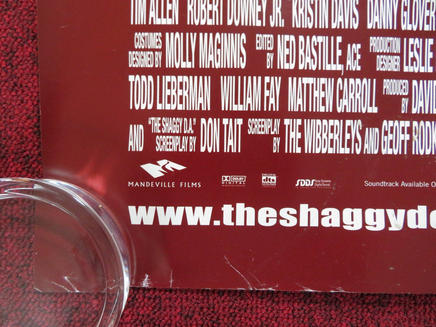 THE SHAGGY DOG UK QUAD (30"x 40") ROLLED POSTER DISNEY TIM ALLEN 2006 Rendezvous Cinema Movie posters