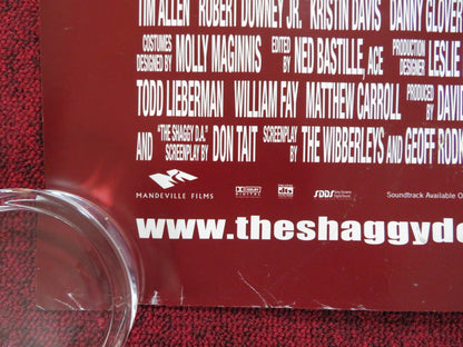 THE SHAGGY DOG UK QUAD (30"x 40") ROLLED POSTER DISNEY TIM ALLEN 2006 Rendezvous Cinema Movie posters