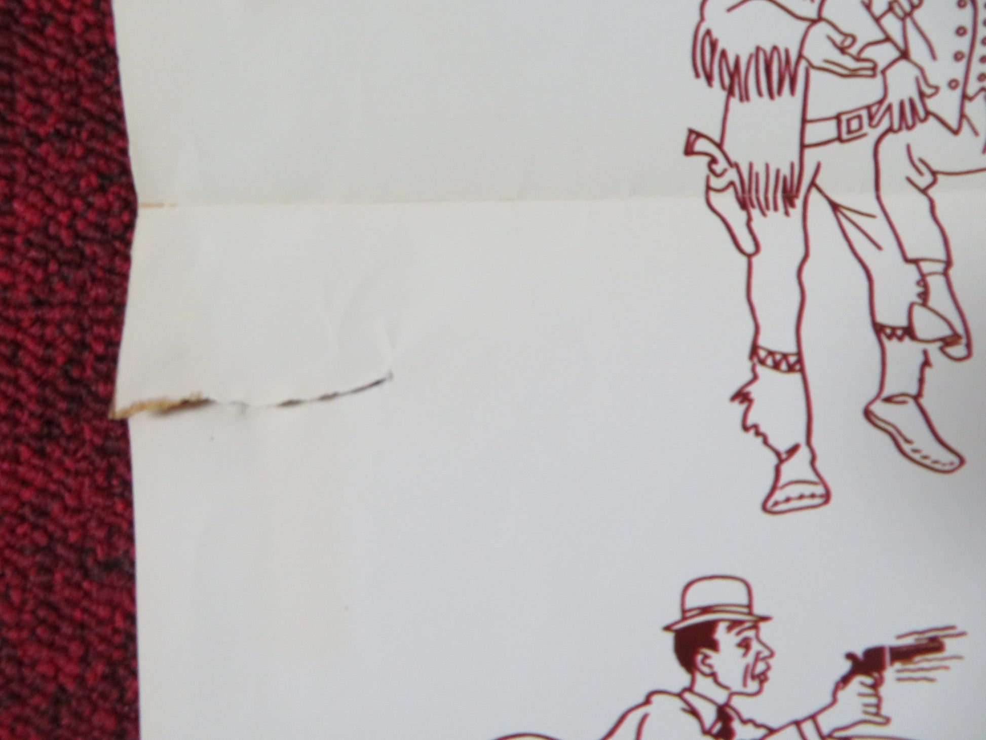 THE SHAKIEST GUN IN THE WEST FOLDED US ONE SHEET POSTER DON KNOTTS 1968 Rendezvous Cinema Movie posters