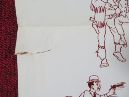 THE SHAKIEST GUN IN THE WEST FOLDED US ONE SHEET POSTER DON KNOTTS 1968 Rendezvous Cinema Movie posters