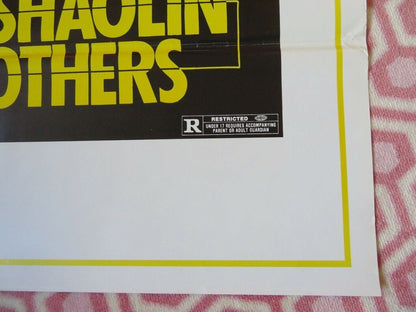 THE SHAOLIN BROTHERS KUNG FU US ONE SHEET ROLLED POSTER JOSEPH KUO 1977 - Rendezvous Cinema