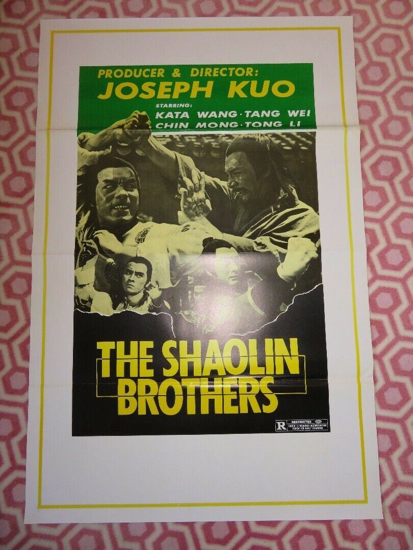 THE SHAOLIN BROTHERS KUNG FU US ONE SHEET ROLLED POSTER JOSEPH KUO 1977 - Rendezvous Cinema