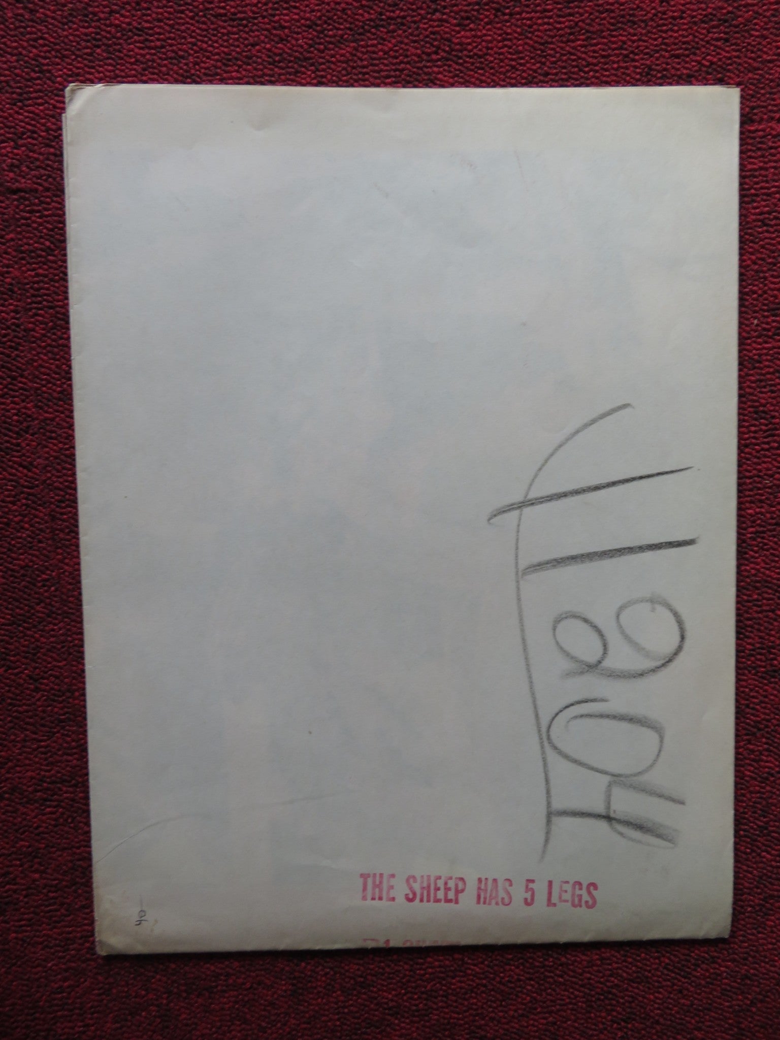 THE SHEEP HAS FIVE LEGS FOLDED US ONE SHEET POSTER FERNANDEL F. ARNOUL 1954 Rendezvous Cinema Movie posters