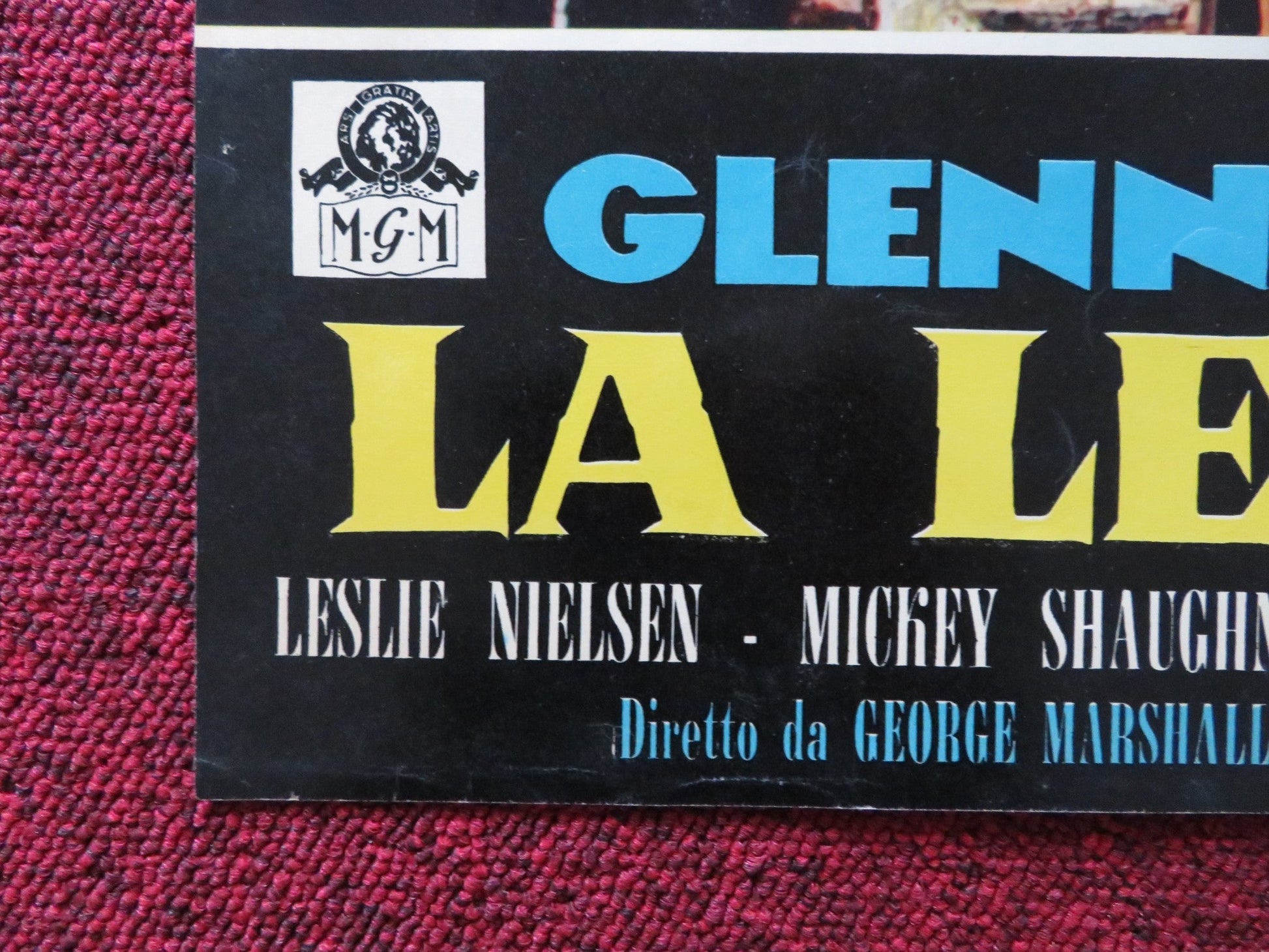 THE SHEEPMAN - A ITALIAN FOTOBUSTA POSTER GLENN FORD SHIRLEY MACLAINE 1958 Rendezvous Cinema Movie posters