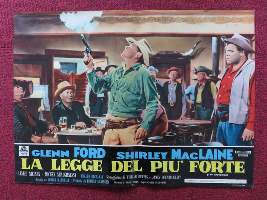 THE SHEEPMAN - B ITALIAN FOTOBUSTA POSTER GLENN FORD SHIRLEY MACLAINE 1958 Rendezvous Cinema Movie posters