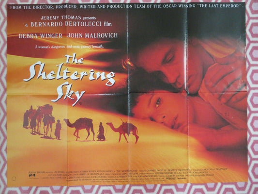 THE SHELTERING SKY BRITISH QUAD (30"x40")POSTER DEBRA WINGER JOHN MALKOVICH 1990 Movie posters