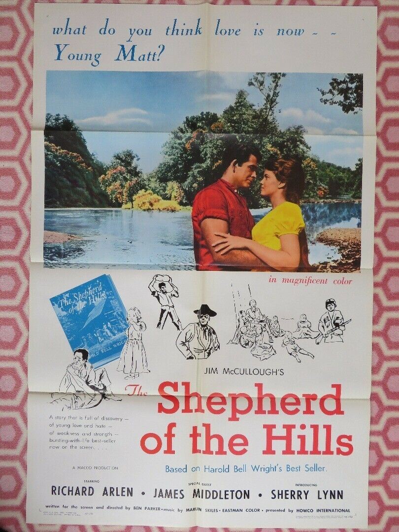 THE SHEPHERD OF THE HILLS 1964 US ORIGINAL 1 SHEET POSTER ARLEN RETRO Movie posters